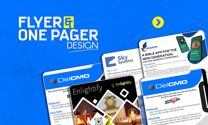 Bestseller - design professional flyer, postcard, one pager, door hanger