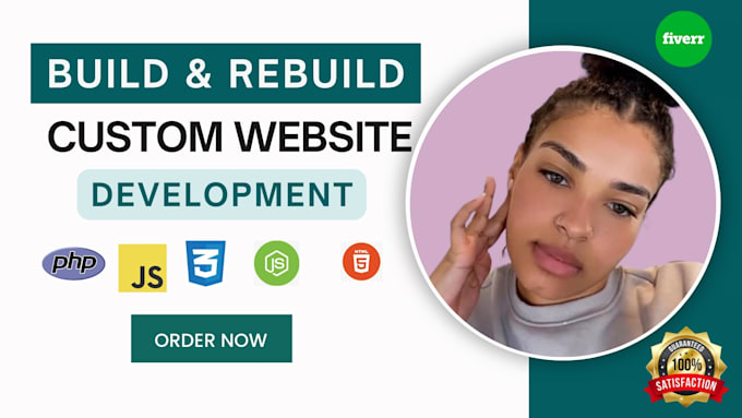 Gig Preview - Build website development, business website design or custom website development