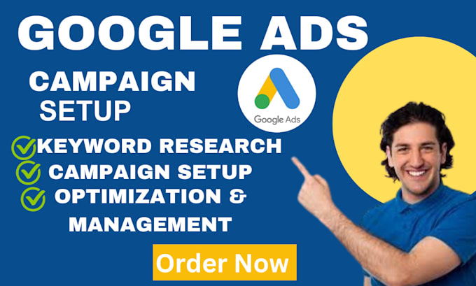 Gig Preview - Setup and manage your google ads adwords PPC campaign