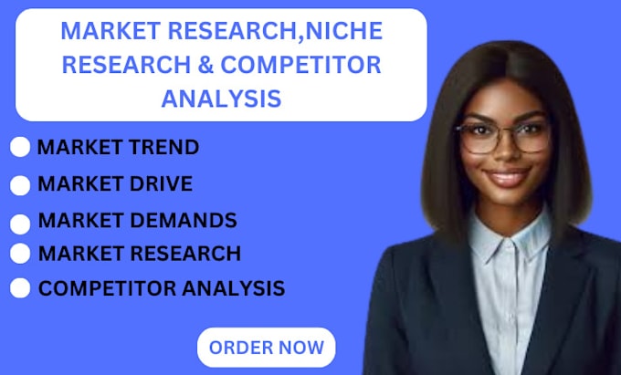 Gig Preview - Market research, niche research and competitors analysis