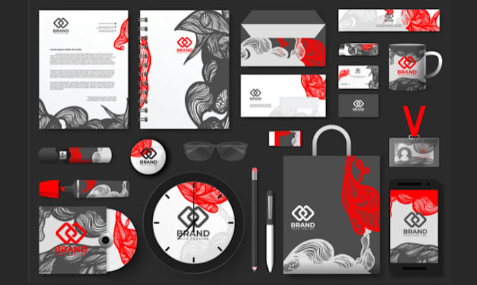 Gig Preview - Do branding kit logo design brand style guide with business minimalist design