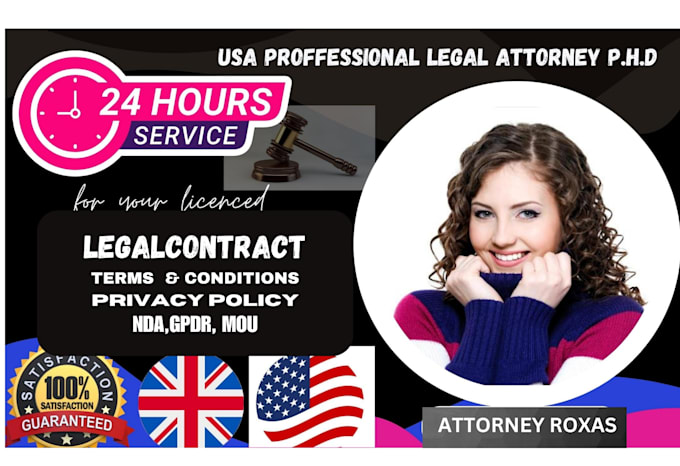 Gig Preview - Expertly draft legal contract, agreements, terms and conditions, privacy policy