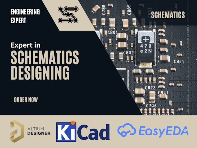 Gig Preview - Schematic design pcb design create gerber and bom files