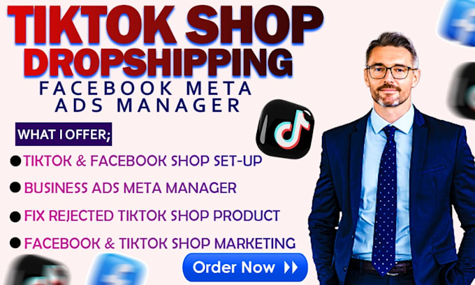 Bestseller - set up tik tok shop dropshipping account ads facebook shop promotion ads set up