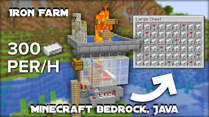 Gig Preview - Make best farms for you in minecraft java or bedrock