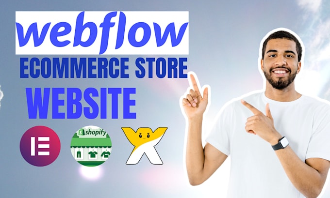 Gig Preview - Do webflow ecommerce website design, wix online store, shopify clothing design