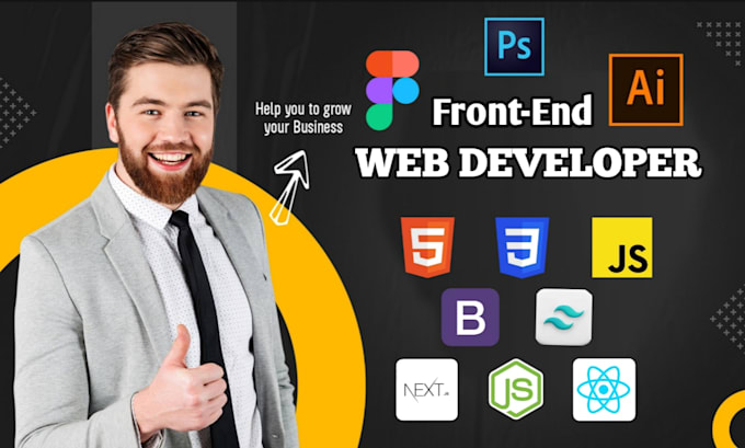 Gig Preview - Be your frontend web developer using reactjs, HTML, CSS,bootstrap and javascript