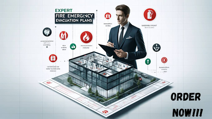 Gig Preview - Design fire emergency evacuation plan, diagram, map professionally