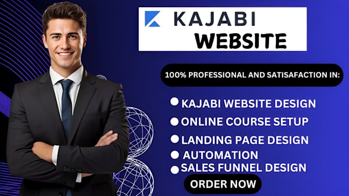 Gig Preview - Design kajabi website kajabi landing page kajabi online course sales funnel