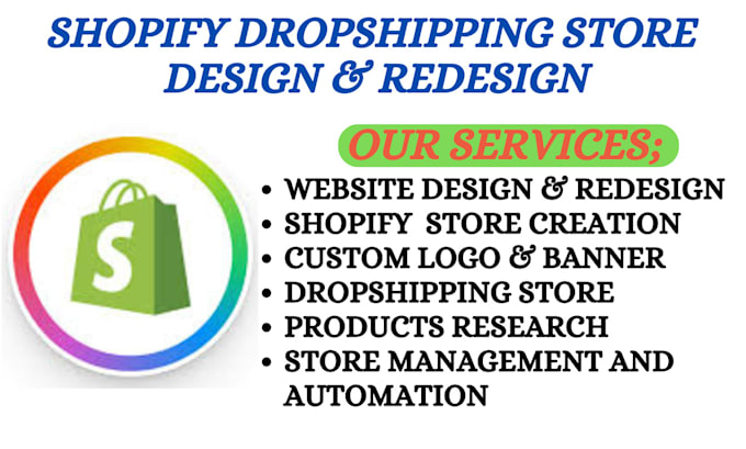 Gig Preview - Create shopify dropshipping store via autods temu dsers aliexpress oberlo doba