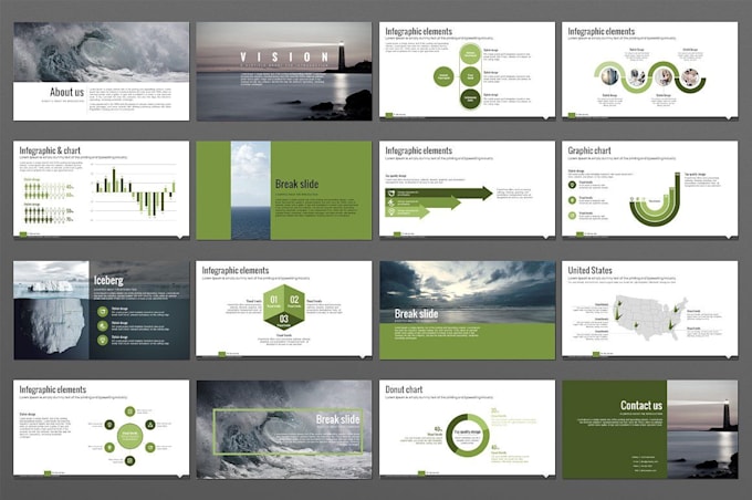 Gig Preview - Design powerpoint presentation for online course content, webinar and elearning