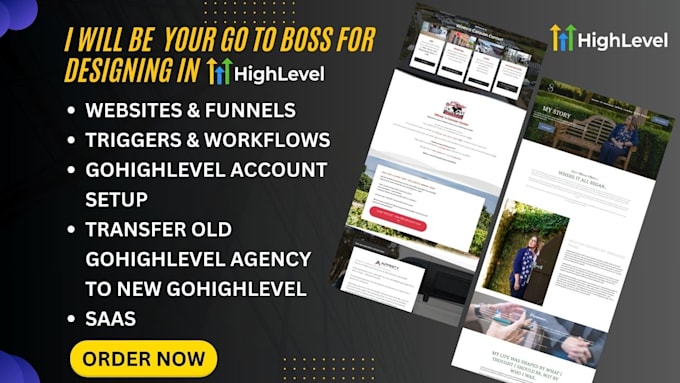 Gig Preview - Be your go to boss for designing high converting gohighlevel websites and funnel