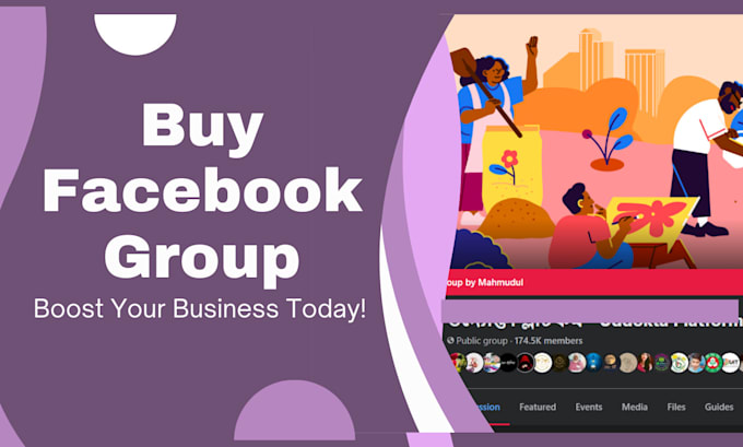 Gig Preview - Sell active facebook group with 174k members