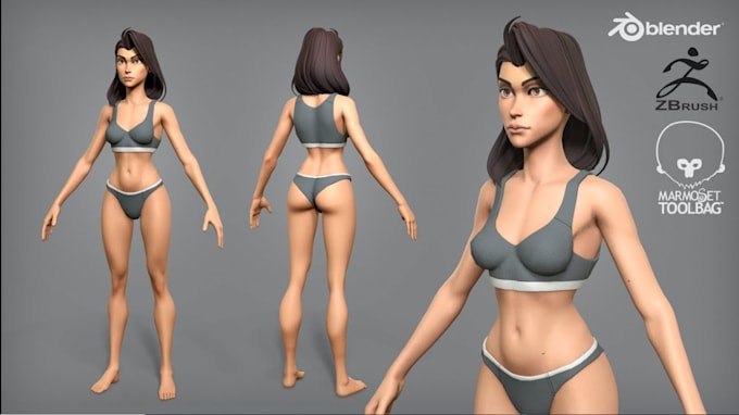 Gig Preview - Create best 3d character modeling, rig 3d animate reallusion cc4 and iclone 8