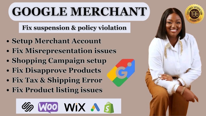 Gig Preview - Fix google merchant center suspension, shopping ads fix gtin misrepresentation