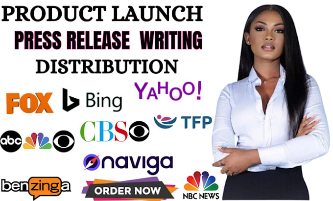 Gig Preview - Be your product launches, rebranding, and event hosting press release writer