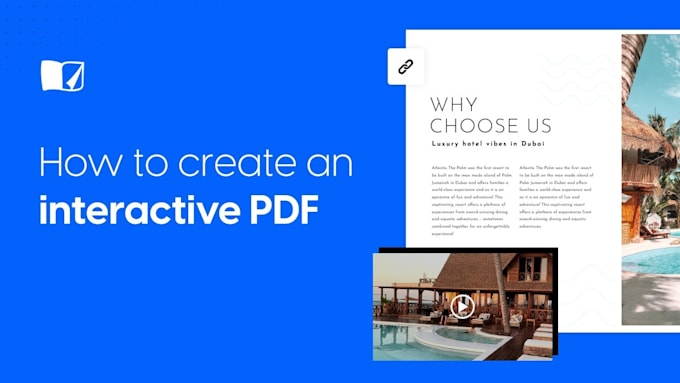 Gig Preview - Be design interactive pdfs