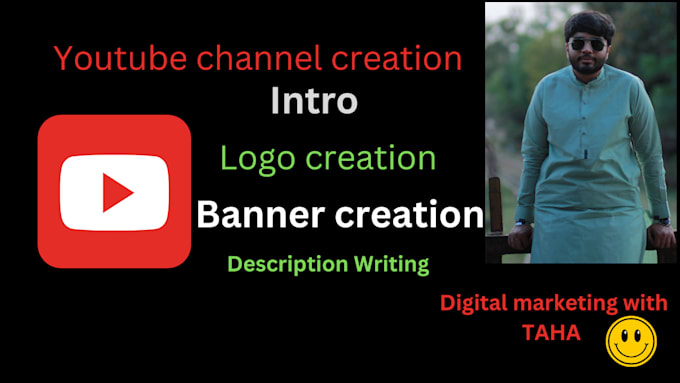 Gig Preview - Create and setup youtube channel with banner and logo