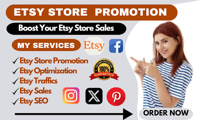 Gig Preview - Promote your etsy store, etsy shop to get etsy traffic and sales