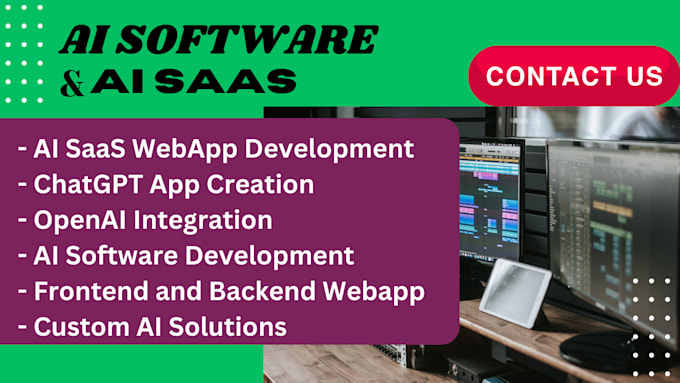 Gig Preview - Develop ai saas webapp, chatgpt app, integrate openai, ai software development