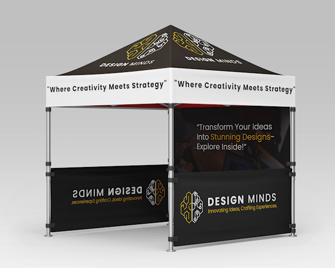 Gig Preview - Design best and eye catching tents for different companies