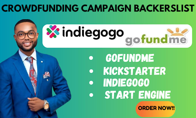 Gig Preview - Generate crowdfunding campaign backers list for kickstarter