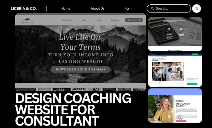 Gig Preview - Design highly educative coaching website for consultant, trainer, speaker