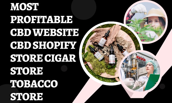 Bestseller - design most profitable cbd website cbd shopify store cigar store tobacco store