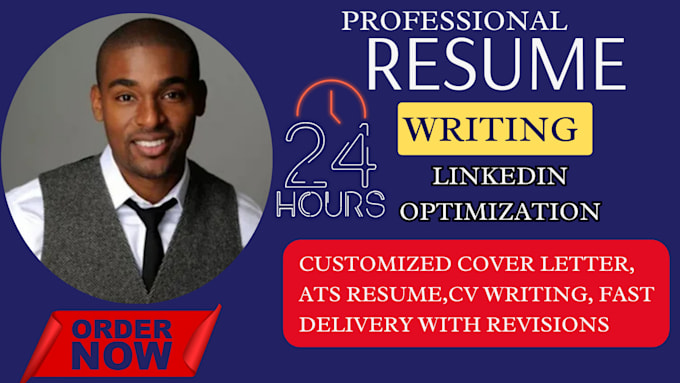 Gig Preview - Write a professional resume, CV, cover letter and linkedin opt