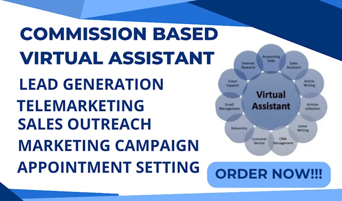 Gig Preview - Be your commission based sales closer virtual assistant appointment setting