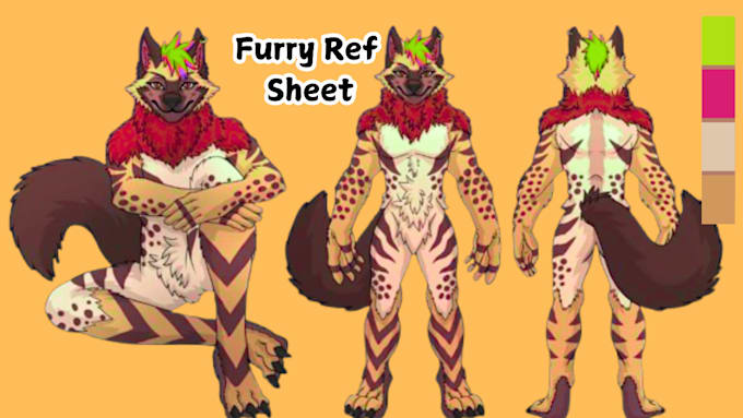 Bestseller - furry ref sheet, reference sheet, furry oc, fursona art,  furry art, nsfw furry