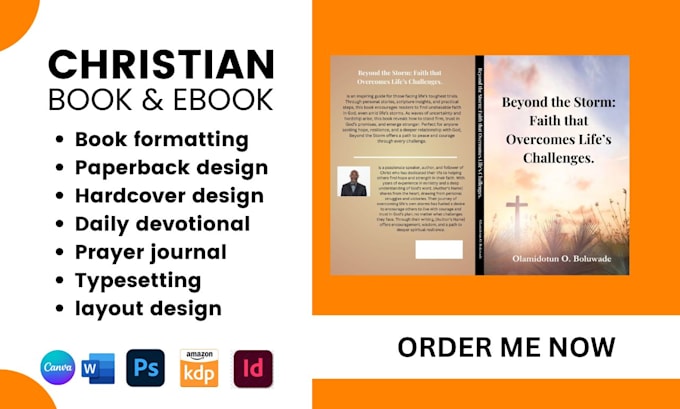 Gig Preview - Daily devotional, christian ebook, journal for you, using canva, indesign