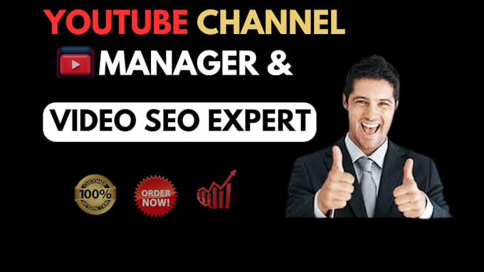 Gig Preview - Be your video seo expert and youtube channel manager