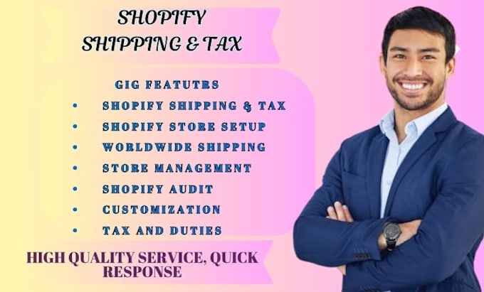 Gig Preview - Set up shopify shipping profile of shopify drop shipping