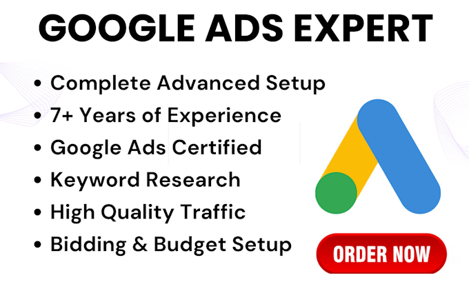 Gig Preview - Setup and manage highly profitable google ads adwords PPC campaigns