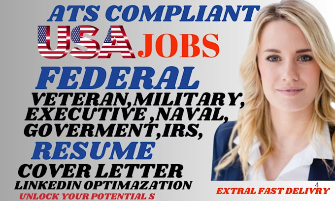 Gig Preview - Write federal, veteran, military, executive, usajob, army, government resume