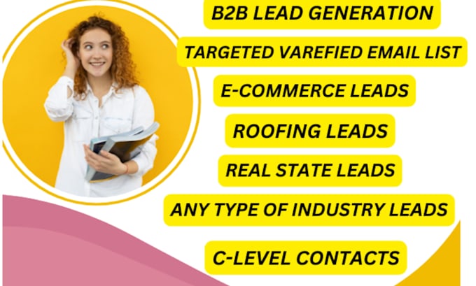 Gig Preview - B2b lead generation,targeted email list building and linkedin lead generation