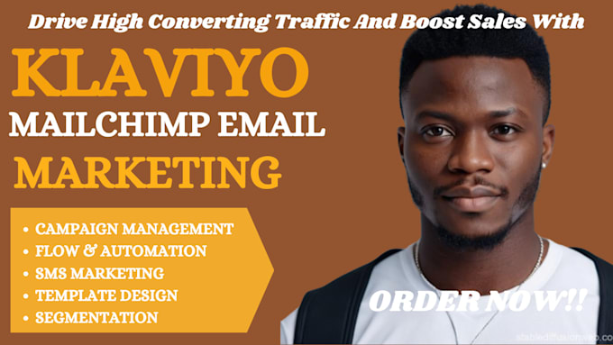 Bestseller - setup mailchimp email marketing automation, klaviyo email flows for ecommerce