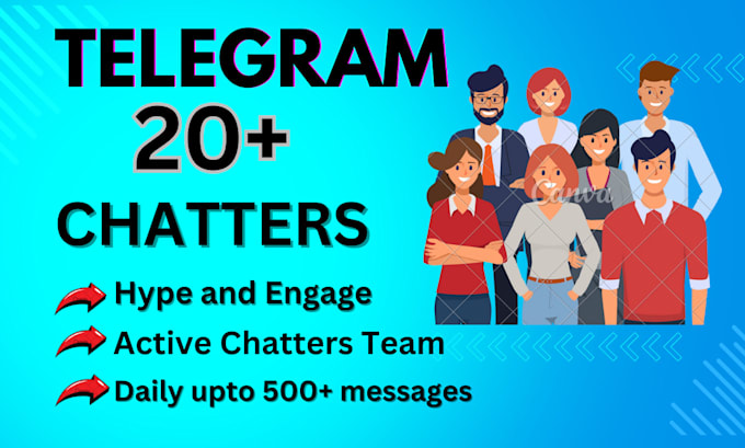 Gig Preview - Be your telegram admin with 20 chatter in your crypto group