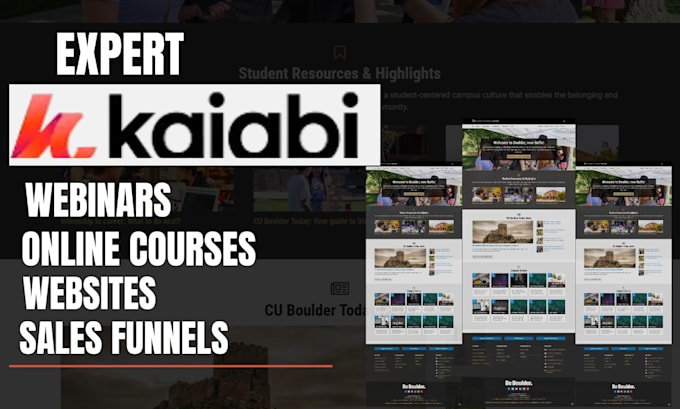 Gig Preview - Build expert kajabi website redesign, landing page, kajabi online course