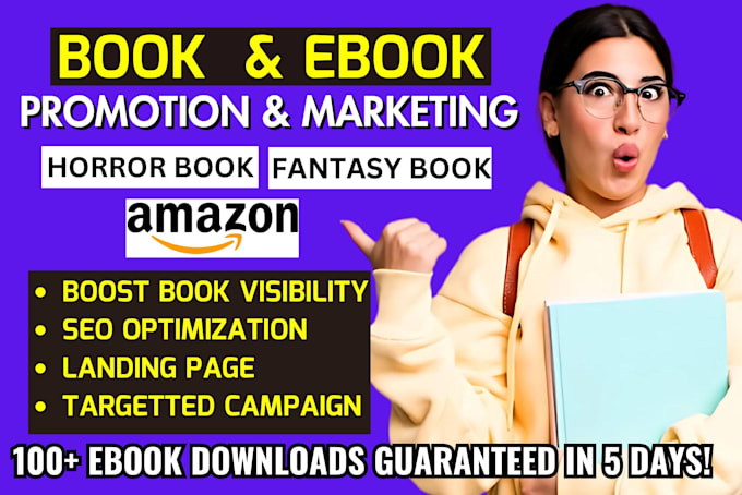 Gig Preview - Organic amazon book and ebook promotion fantasy romance, kindle ebook marketing