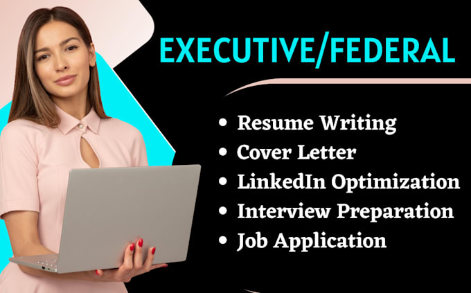 Gig Preview - Create executive resume writing CV federal resume and cover letter for usajobs