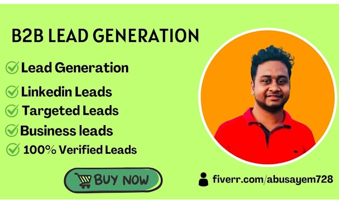 Bestseller - do b2b lead generation,linkedin leads and targeted  leads any industry