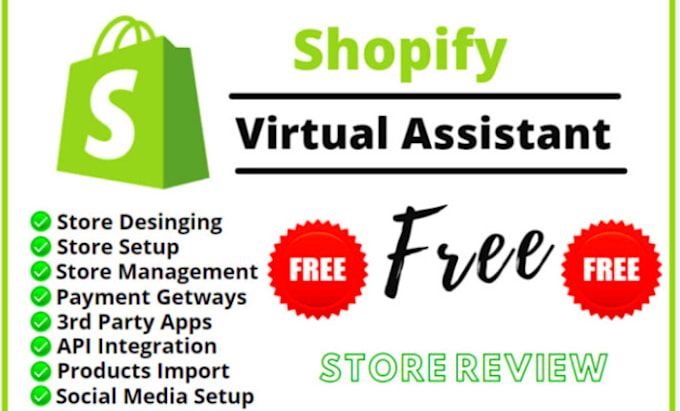 Gig Preview - Be your shopify virtual assistant,setup shopify dropshipping store,store manager