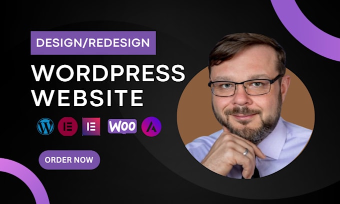 Gig Preview - Create responsive wordpress website design or website redesign