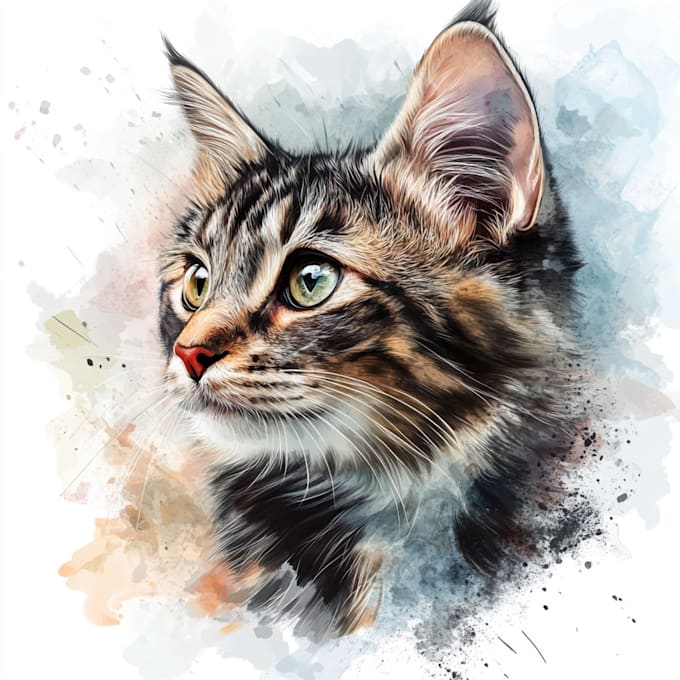 Gig Preview - Do  paint a pet portrait on canvas with free shipping