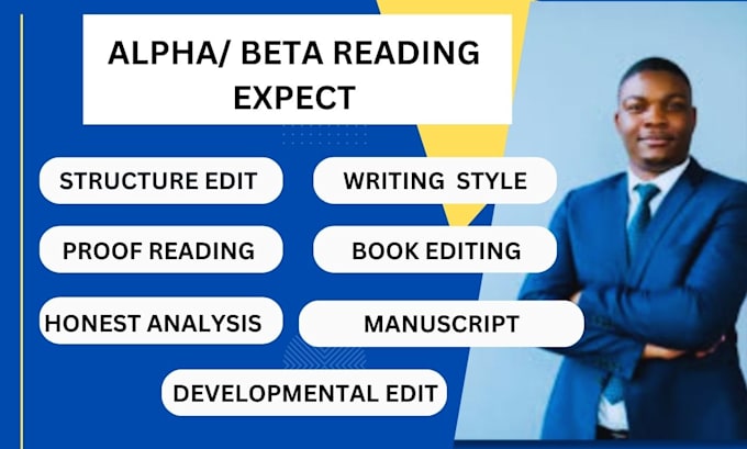 Gig Preview - Be your alpha reader beta reader for your fiction novel