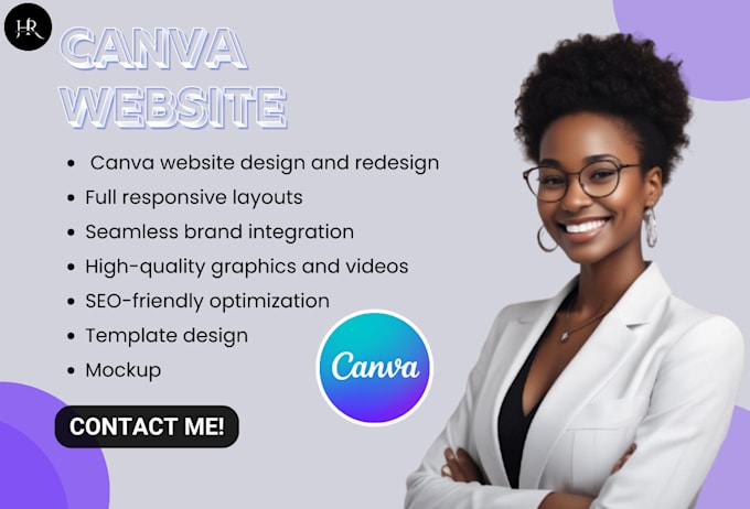 Gig Preview - Redesign or design canva website design canva template mockup canva pro