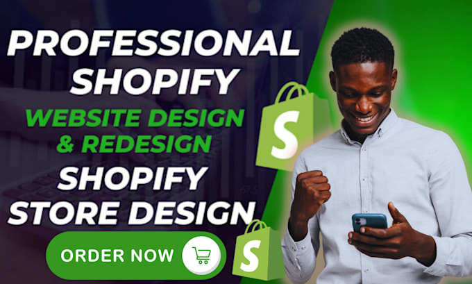 Gig Preview - Do profitable shopify website design shopify website redesign