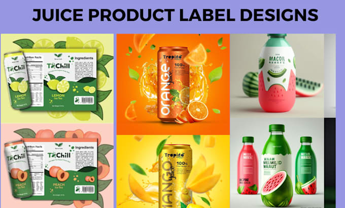 Gig Preview - Create an amazing juice label, water bottle and jar label design